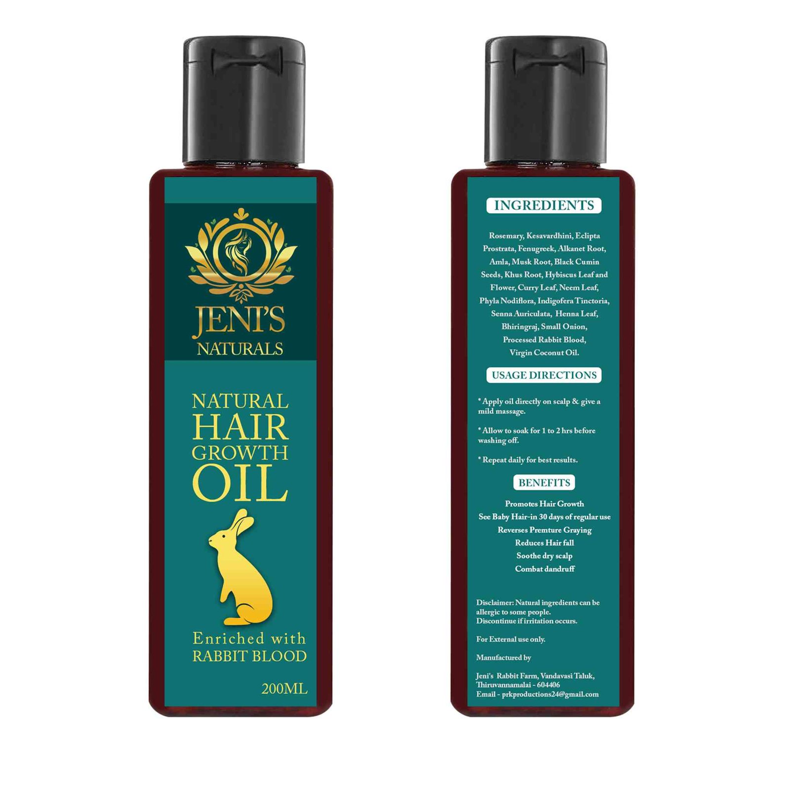 Rabbit Blood Hair Oil